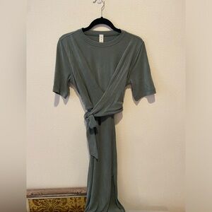 Lululemon Wrap Front Midi Tshirt Dress